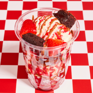 Strawberry & Brownie Sundae
