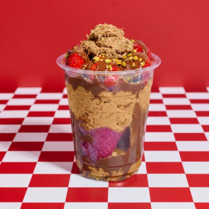 White Hazelnut Chocolate Loaded Kunafa Strawberries/Brownies